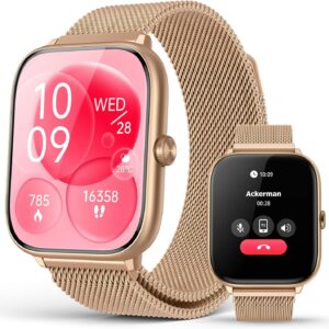 Women’s Smart Watch 2.06" AMOLED Fitness Tracker IP68 for Android iOS