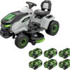 EGO Power+ TR4204 42" Deck Electric Riding Mower Includes 6x 56V 6.0Ah Batteries