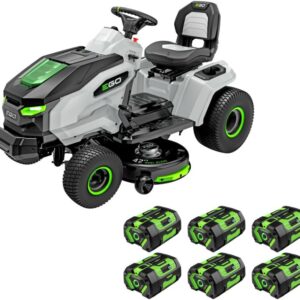 EGO Power+ TR4204 42" Deck Electric Riding Mower Includes 6x 56V 6.0Ah Batteries