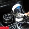 Light Alloy Aluminum Car Ashtray Portable Smokeless Cup