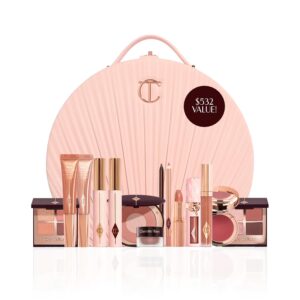 Charlotte Tilbury Pillow Talk Dreams Come True Makeup Kit – Limited Edition 15-Piece Set with Lip, Eye & Cheek Essentials