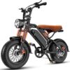 Foldable 740W Electric Bike 25MPH, 7-Shock Suspension, Fat Tire Adult