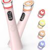 8-in-1 LED Face Lift & Skin Tightening Device | Korean Spa Facial Massager (Pink)