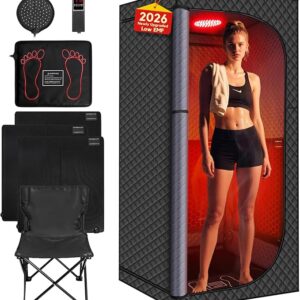 MIXC Upgraded Low EMF Infrared Sauna Box – Ideal for Relaxation & Detoxification