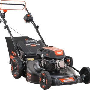 24 in. 201cc Electric Start Select PACE 6 Speed CVT High Wheel RWD 3-in-1 Gas Walk Behind Self Propelled Lawn Mower